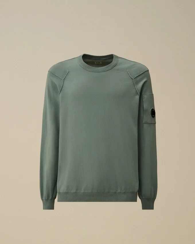 Cotton Sea Island Crewneck Lens Knit