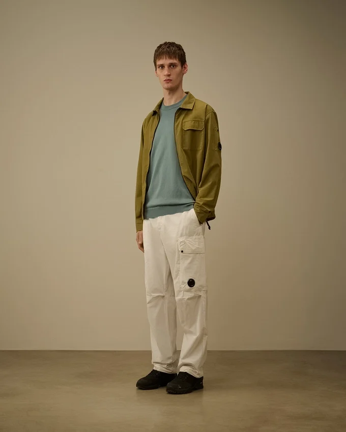 Cotton Sea Island Crewneck Lens Knit
