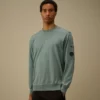 Cotton Sea Island Crewneck Lens Sweater