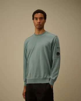 Cotton Sea Island Crewneck Lens Sweater