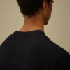 Cotton Sea Island Ribs Crewneck Lens Sweater