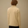Cotton Sea Island Zipped Lens Cardigan