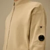 Cotton Sea Island Zipped Lens Cardigan