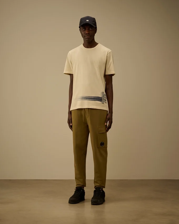 Diagonal Raised Fleece Cargo Lens Sweatpants