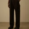 Diagonal Raised Fleece Cargo Sweatpants