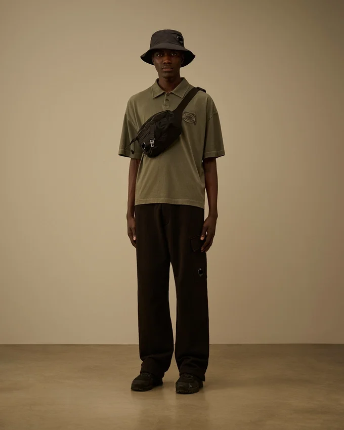 Diagonal Raised Fleece Cargo Sweatpants