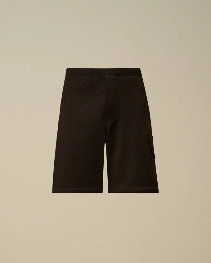 Diagonal Raised Fleece Cargo Sweatshorts