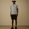 Diagonal Raised Fleece Cargo Sweatshorts