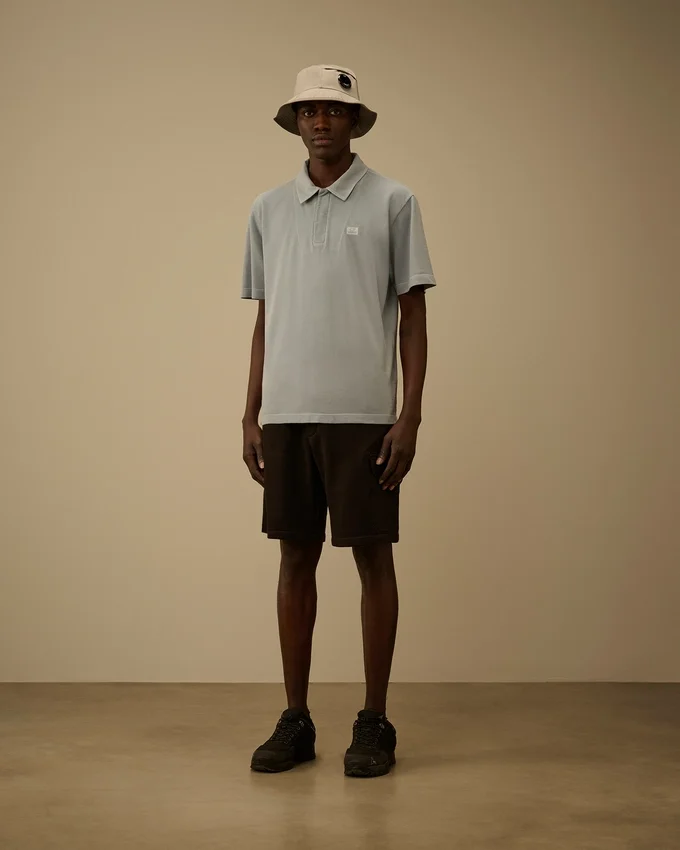 Diagonal Raised Fleece Cargo Sweatshorts