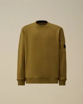 Diagonal Raised Fleece Crewneck Lens Sweatshirt