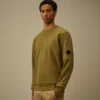 Diagonal Raised Fleece Crewneck Lens Sweatshirt