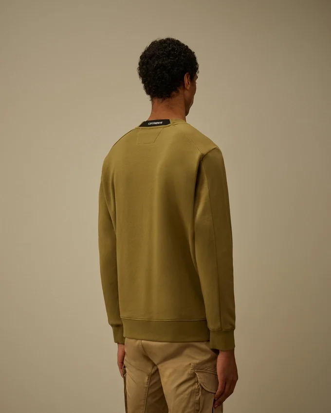 Diagonal Raised Fleece Crewneck Lens Sweatshirt