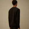 Diagonal Raised Fleece Crewneck Sweatshirt