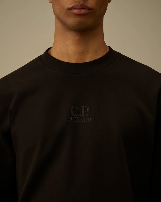 Diagonal Raised Fleece Crewneck Sweatshirt