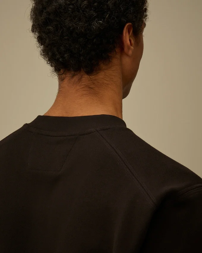 Diagonal Raised Fleece Crewneck Sweatshirt