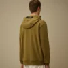 Diagonal Raised Fleece Hooded Lens Sweatshirt