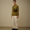 Diagonal Raised Fleece Hooded Lens Sweatshirt