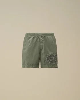 Eco-Chrome R Graphic Embroidery Swim Shorts