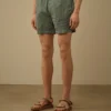 Eco-Chrome R Graphic Embroidery Swim Shorts
