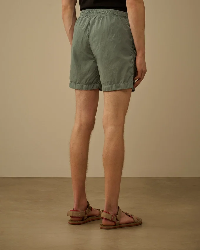 Eco-Chrome R Graphic Embroidery Swim Shorts