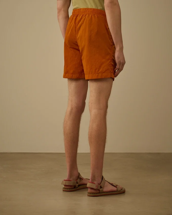 Eco-Chrome R Graphic Embroidery Swim Shorts