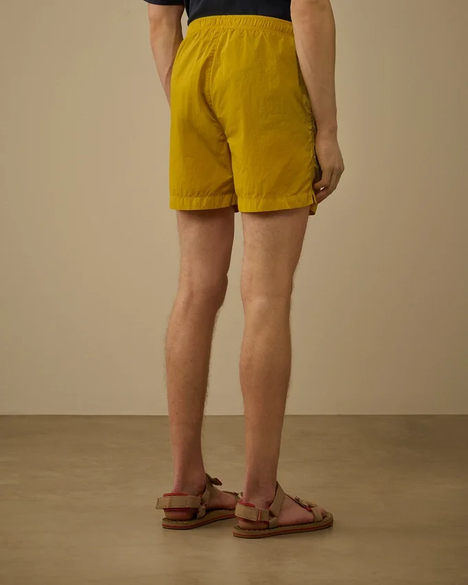 Eco-Chrome R Graphic Embroidery Swim Shorts