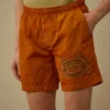 Eco-Chrome R Graphic Embroidery Swim Shorts