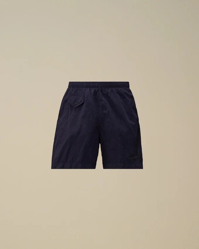 Eco-Chrome R Logo Embroidery Swim Shorts