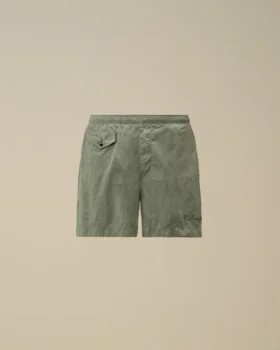 Eco-Chrome R Logo Embroidery Swim Shorts