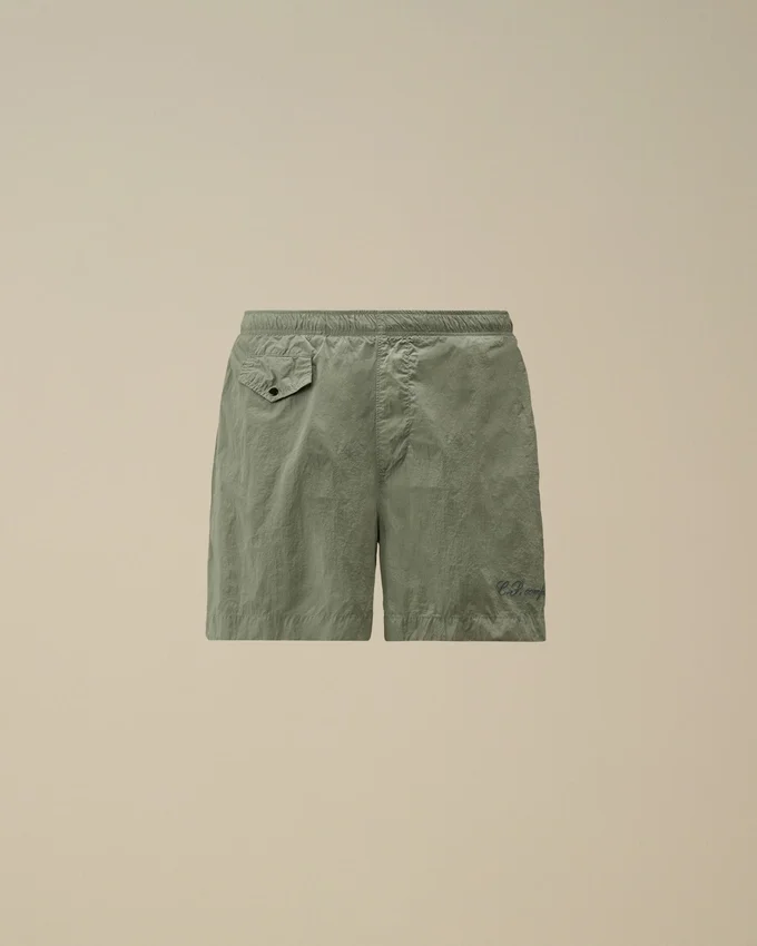 Eco-Chrome R Logo Embroidery Swim Shorts