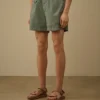 Eco-Chrome R Logo Embroidery Swim Shorts