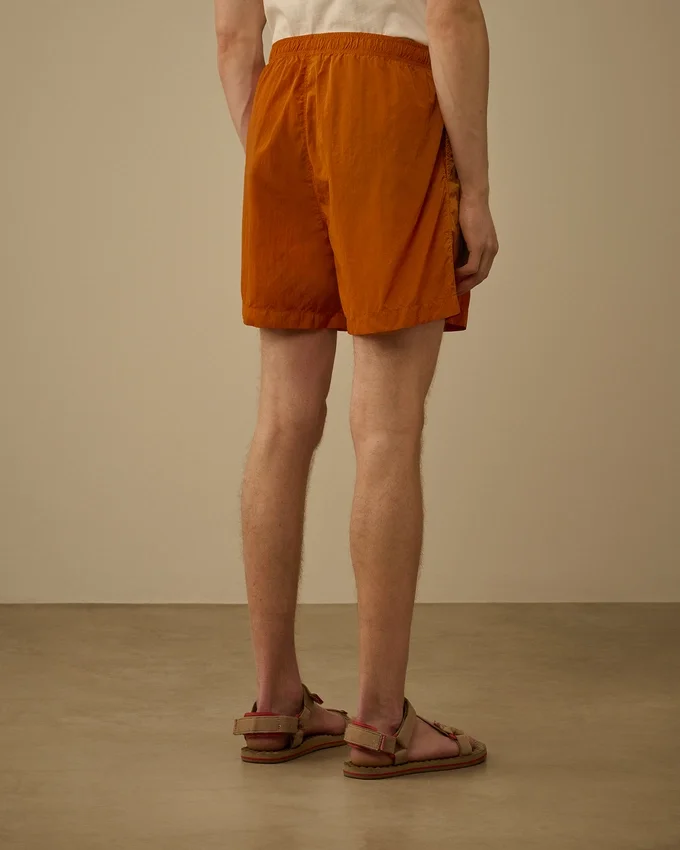 Eco-Chrome R Logo Embroidery Swim Shorts