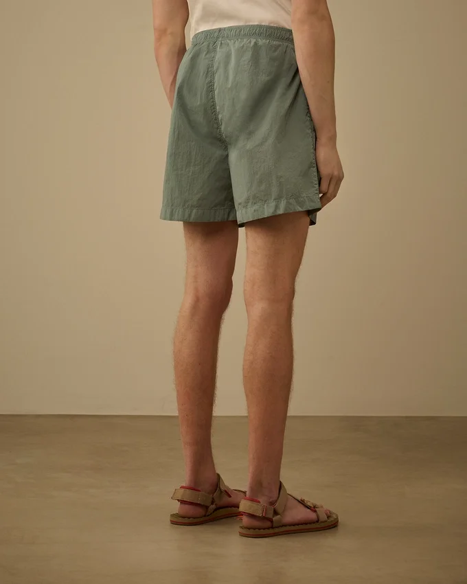 Eco-Chrome R Logo Embroidery Swim Shorts