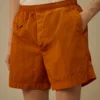 Eco-Chrome R Logo Embroidery Swim Shorts