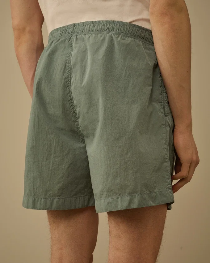 Eco-Chrome R Logo Embroidery Swim Shorts