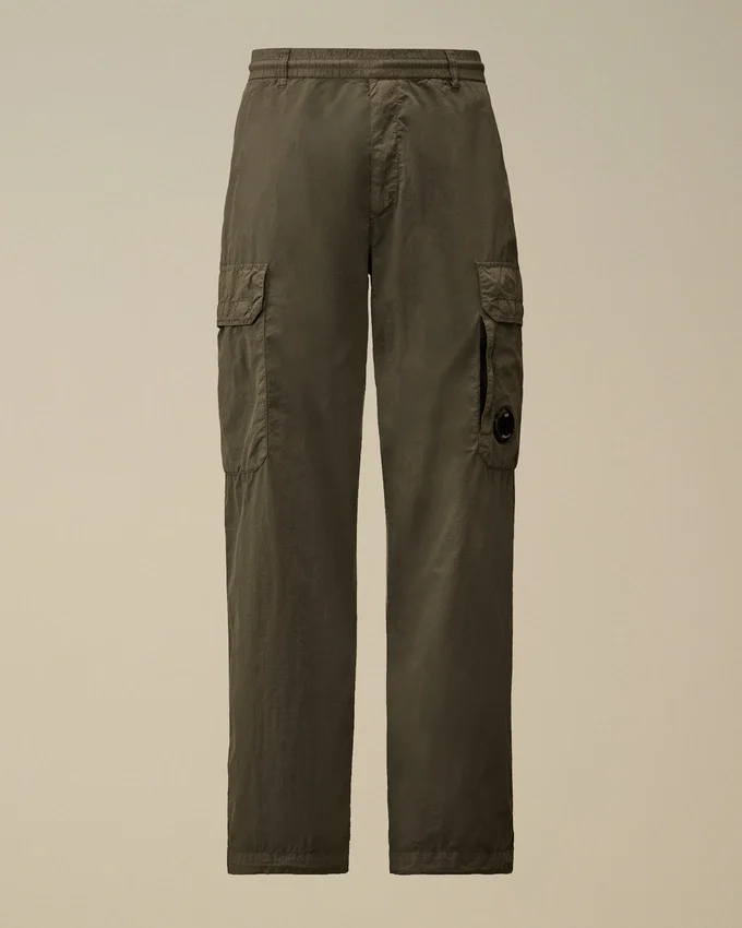 Flatt Nylon Loose Cargo Lens Pants