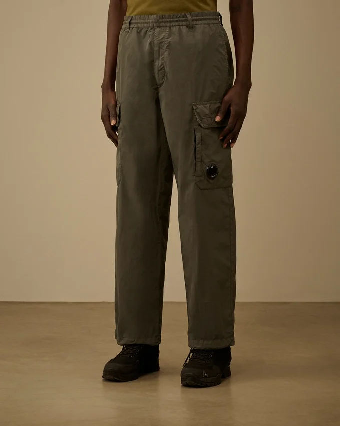 Flatt Nylon Loose Cargo Lens Pants