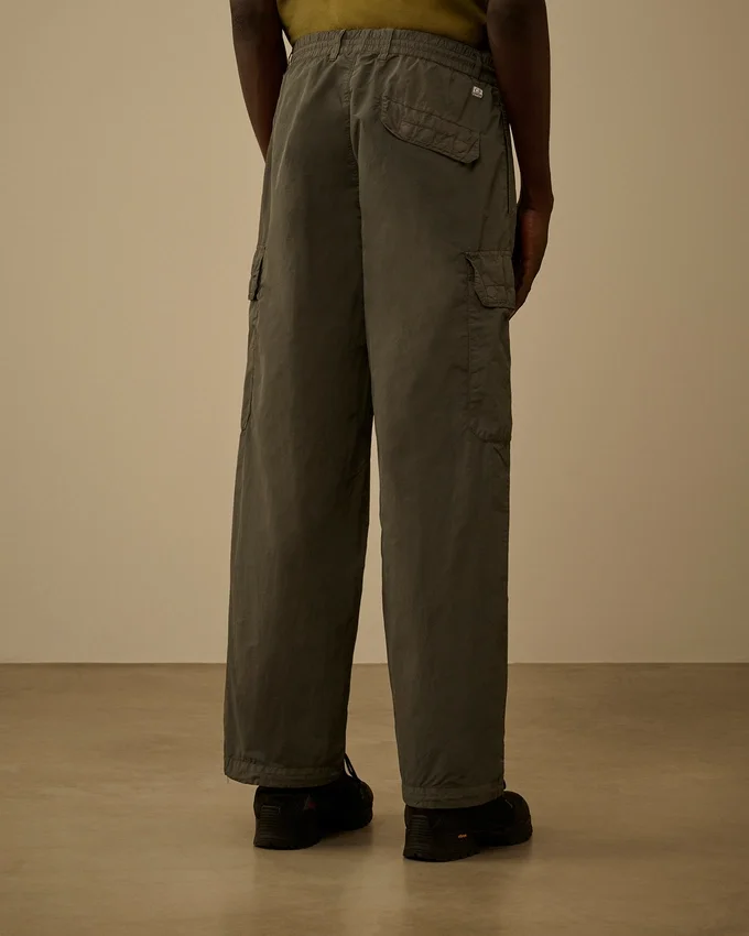 Flatt Nylon Loose Cargo Lens Pants