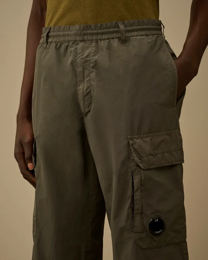 Flatt Nylon Loose Cargo Lens Pants