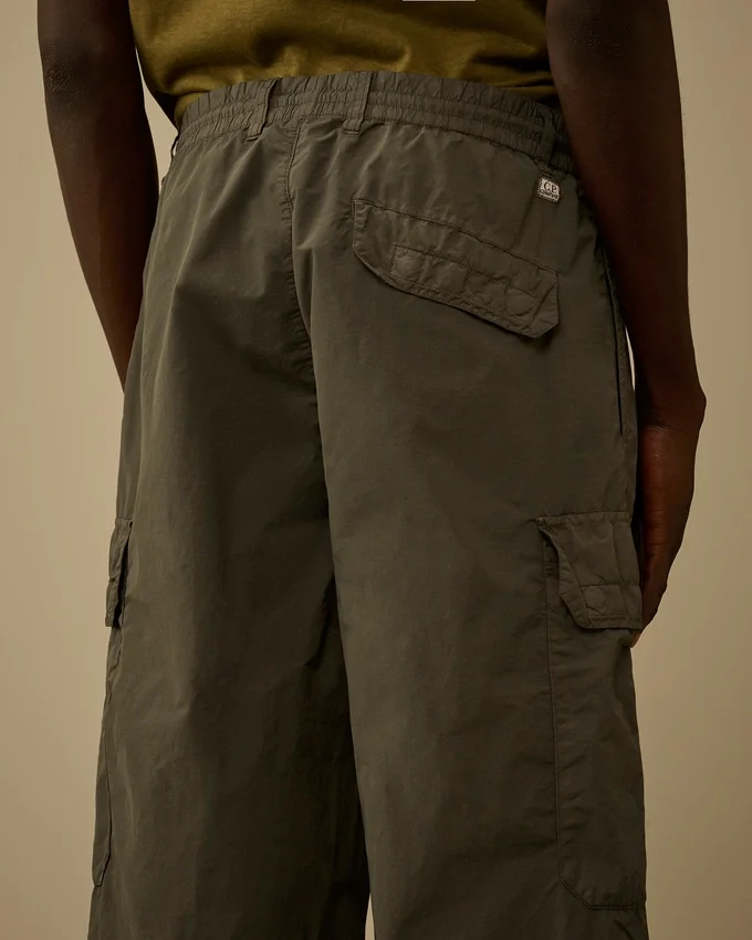 Flatt Nylon Loose Cargo Lens Pants