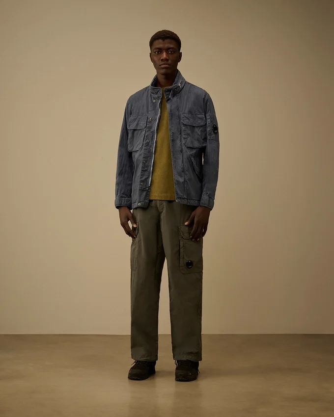 Flatt Nylon Loose Cargo Lens Pants