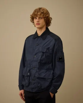 Flatt Nylon Mixed Button Lens Jacket