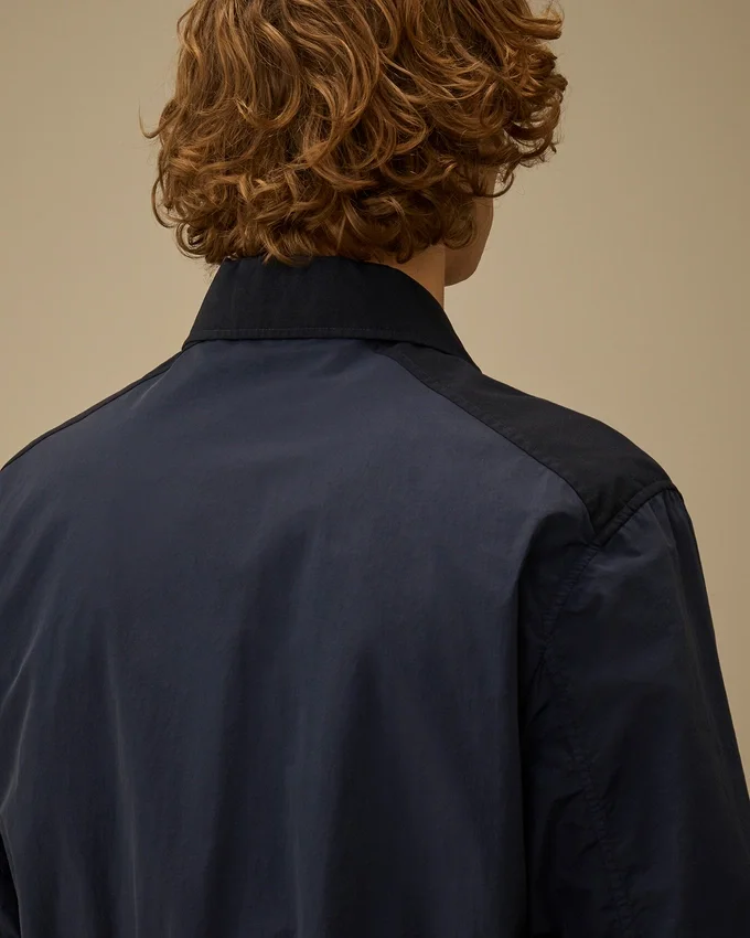 Flatt Nylon Mixed Button Lens Jacket