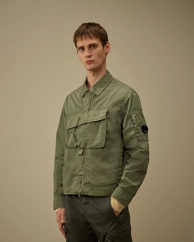 Heavy Chrome-R Zipped Lens Overshirt