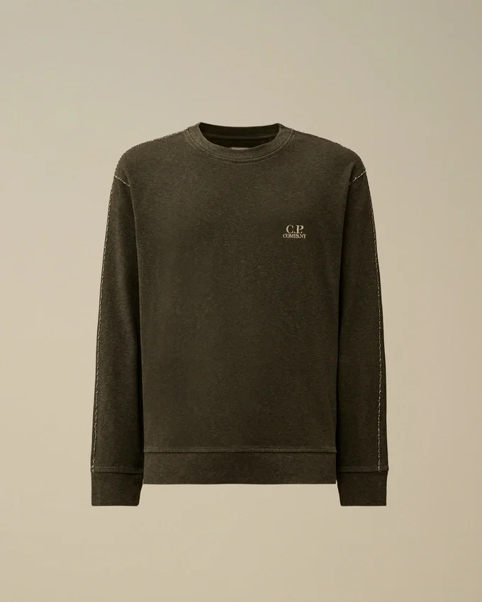 Heavy Jersey Plated Crewneck Sweatshirt