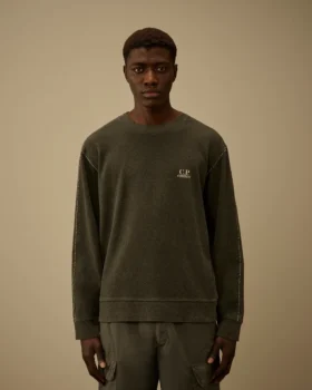 Heavy Jersey Plated Crewneck Sweatshirt