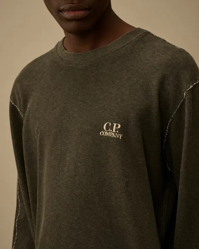 Heavy Jersey Plated Crewneck Sweatshirt