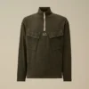 Heavy Jersey Plated Half Zip Sweatshirt