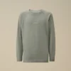 Heavy Piquet Pigment Dyed Mockneck Sweatshirt