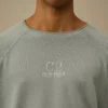 Heavy Piquet Pigment Dyed Mockneck Sweatshirt